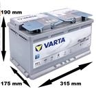 BATTERIA Varta F21 Silver Dynamic AGM Batterie Auto 12 V 80 Ah, 800 A